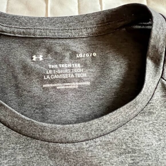 Mens UNDER ARMOUR THE TECH TEE athletic performance tee t shirt sz L Lg - Picture 2 of 2